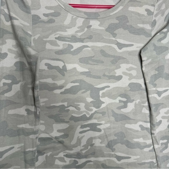 GAP Favourite Camo Shirt Long Sleeved Grey & White Size Small - Picture 4 of 16